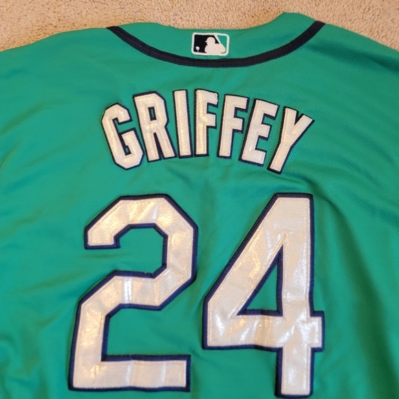 Seattle Mariners MLB Baseball Jersey Griffey Jr. #24 Size 44 - Picture 11 of 11